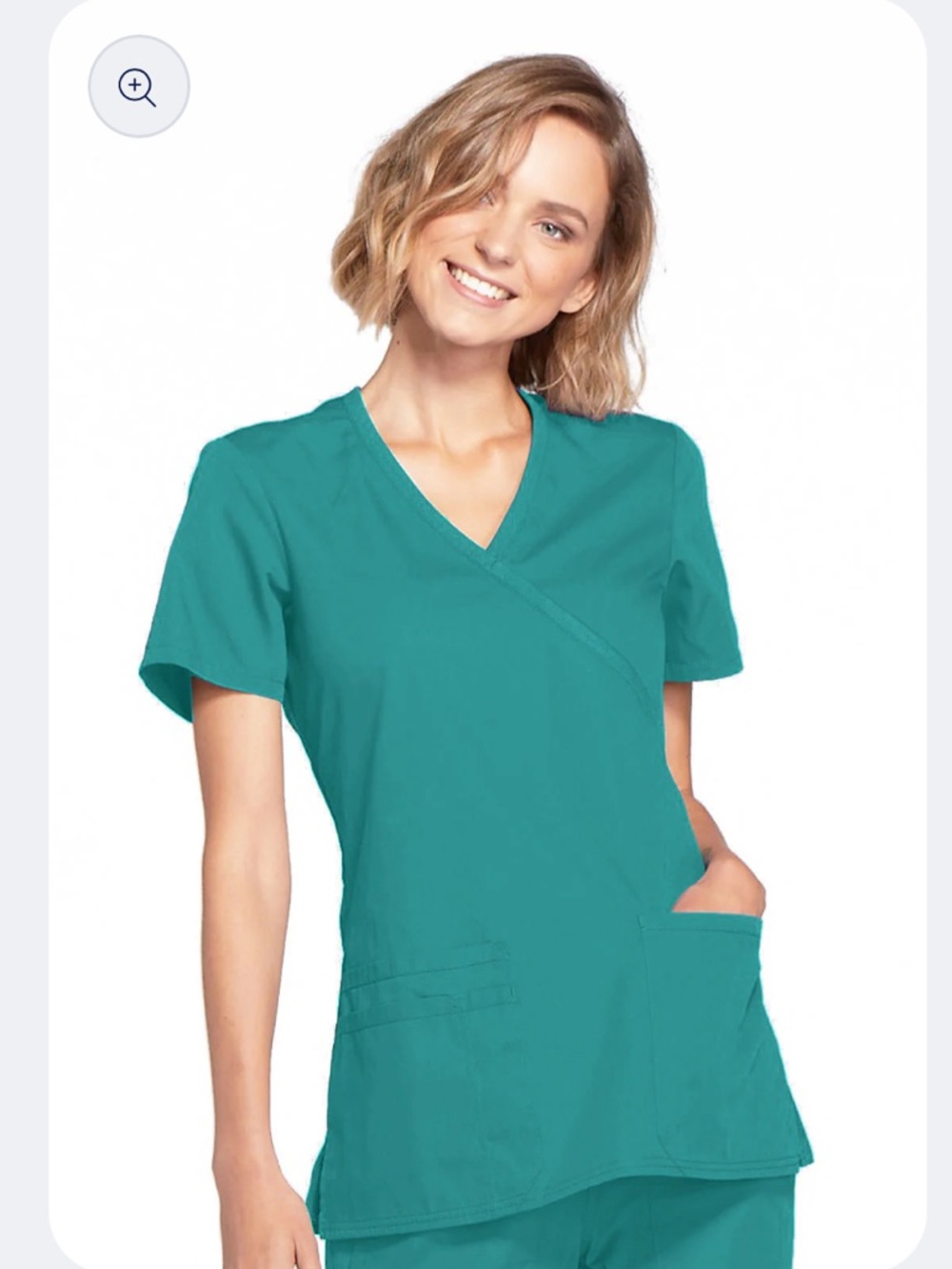 Cherokee WW Originals Mock Wrap Scrub Top